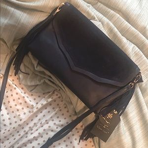boho navy fringe Moda Luxe shoulder bag.super cute